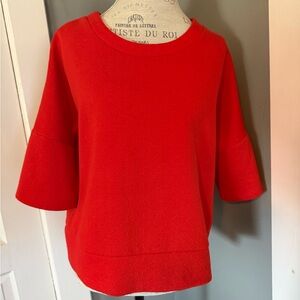 LOFT Vibrant Red Knit Top